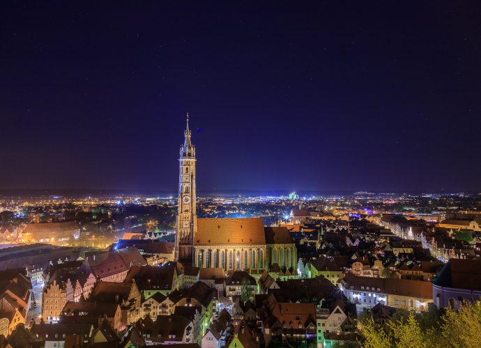 Landshut bei Nacht