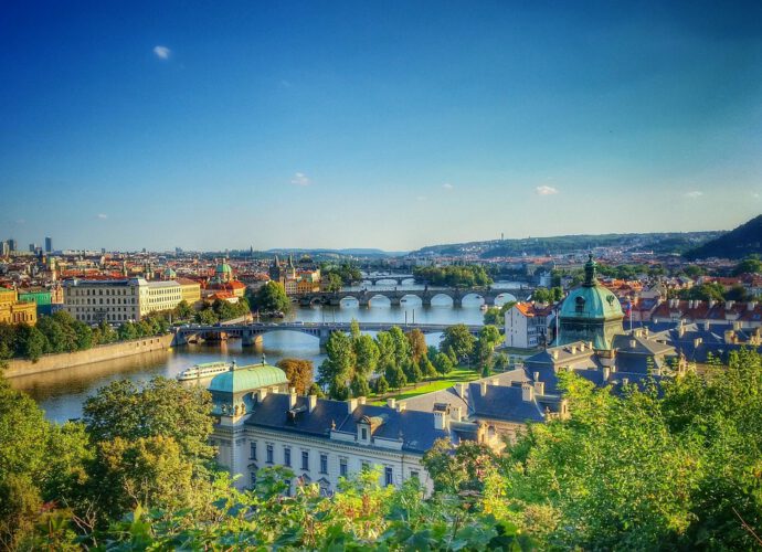 prague, summer park, summer